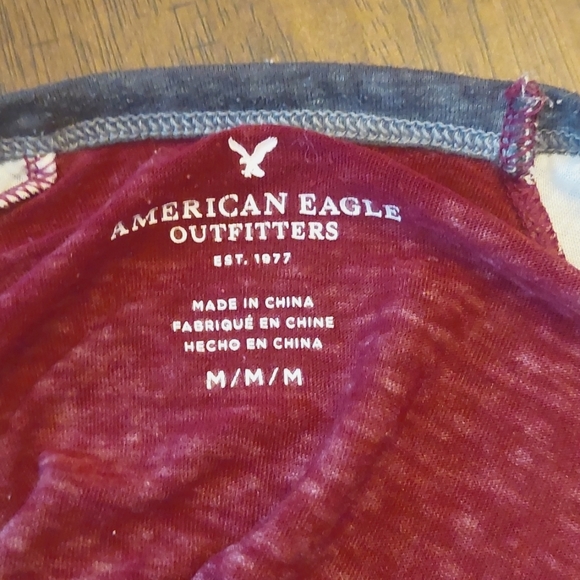 American Eagle Baseball Ringer T-shirt - Picture 6 of 7